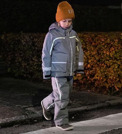 Ildhu Vinterjacka - Norly - Light Grey m. Självlysande Reflexer
