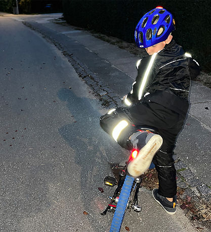 Ildhu Thermo Trousers - Pep - Black w. Glow-In-The-Dark Reflexes