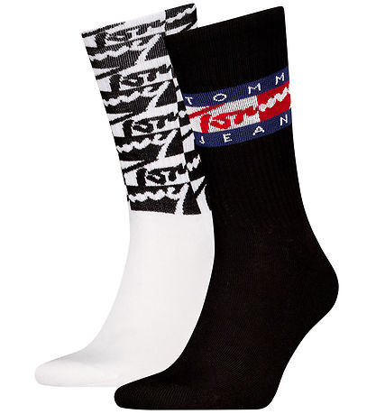 Tommy Hilfiger Socken - 2er-Pack - Schwarz/Weiß