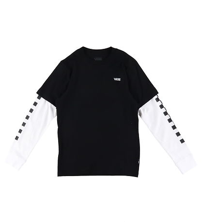 Vans Bluse - Long Check Twofer - Schwarz