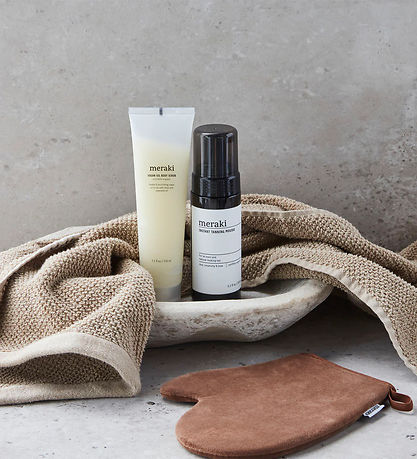 Meraki GeschenkBox - Body Peeling- und Bräunungsset m. Handschuh