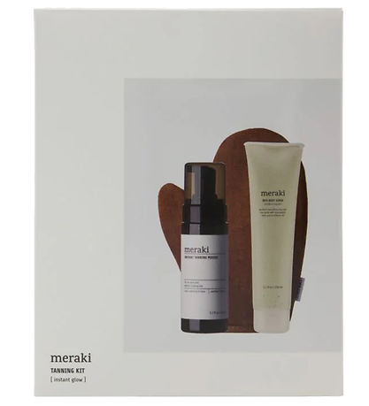 Meraki GeschenkBox - Body Peeling- und Bräunungsset m. Handschuh