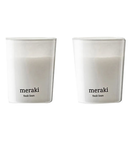 Meraki Duftkerze - 2er-Pack - 2x60g - White Garden