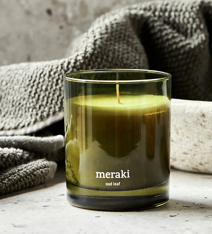 Meraki Doftljus - 200g - Oud Leaf
