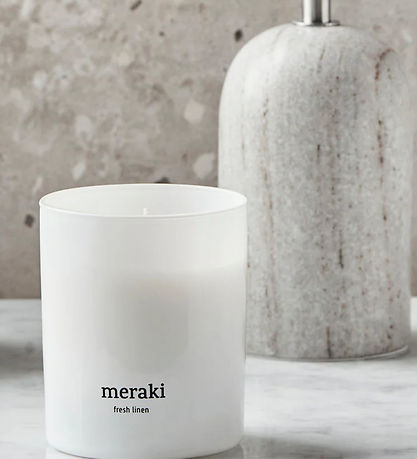 Meraki Doftljus - 200g - Fresh Linen