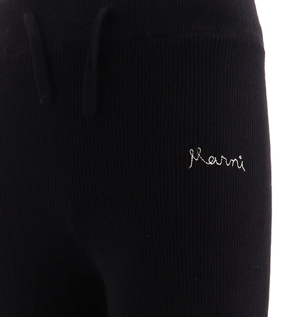 Marni Byxor - Rib - Svart m. Vit