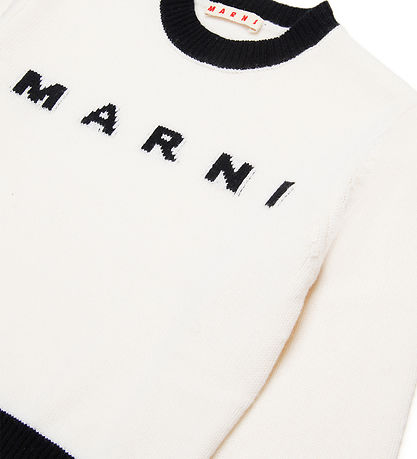 Marni Blússa - Skera - Ull - Hvd M. Svart