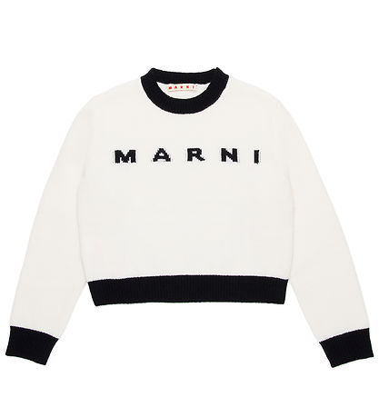 Marni Blússa - Skera - Ull - Hvd M. Svart
