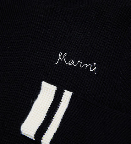 Marni Bluse - Rib - Schwarz m. Weiß