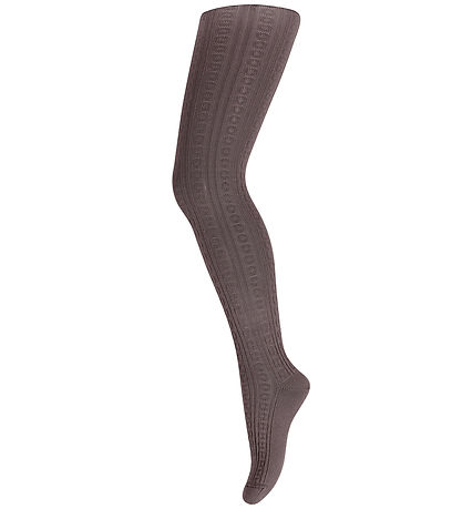 MP Tights - Wool - Rib - Juno - Brown Melange