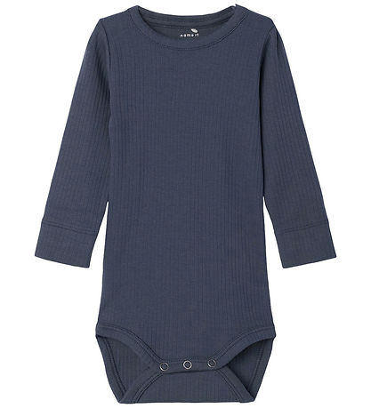 Name It Bodysuit L/æ - Rib - NbmNoe - Vintage Indigo