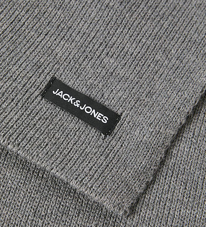 Jack & Jones Scarf - Knitted - JacDna - Grey Melange