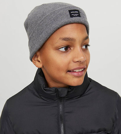 Jack & Jones Beanie - Knitted - JacDna - Grey Melange