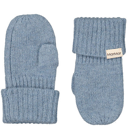 MarMar Vettlingar - Ull - Prjónað - Alvilda Baby - Monsoom Blue 