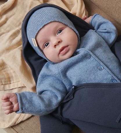 Bonnet de Bébé MarMar - Laine - Tricoté - Aly Baby - Mousson Blu