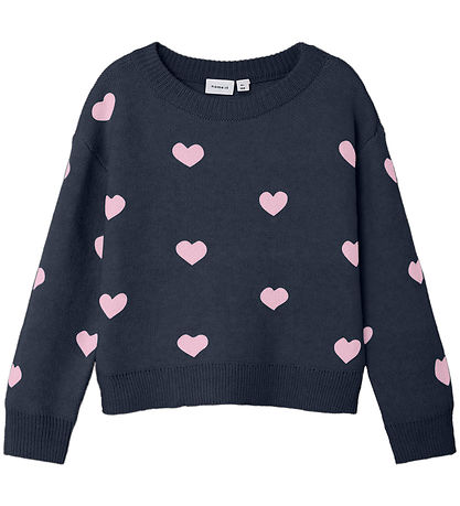Name It Blouse - Knitted - NmfOdessa Ls Knit - Dark Sapphire