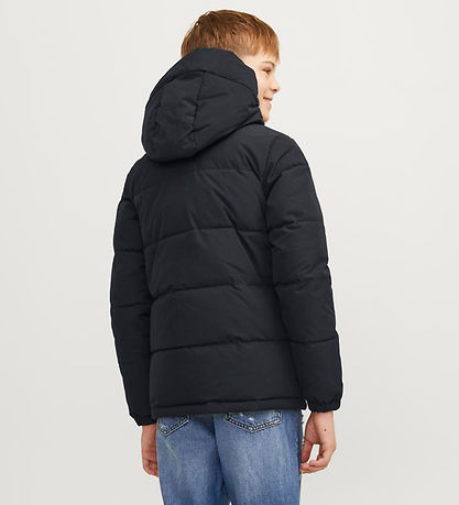 Jack & Jones Steppjacke - JJEOtto - Schwarz/Asphalt