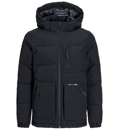 Jack & Jones Steppjacke - JJEOtto - Schwarz/Asphalt