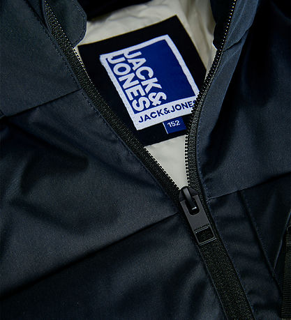 Jack & Jones Steppjacke - JJEOtto - Dark Navy/Weiß