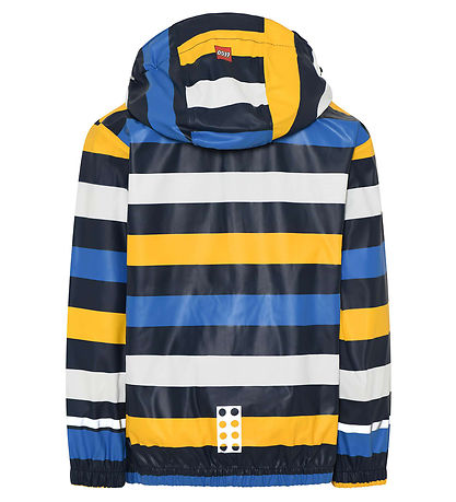 LEGO® Wear Regnjakki - PU - LWJonathan 102 - Blár M. Rendur
