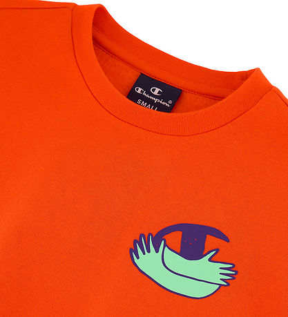Champion Peysa - Crewneck - Tangerine Tango