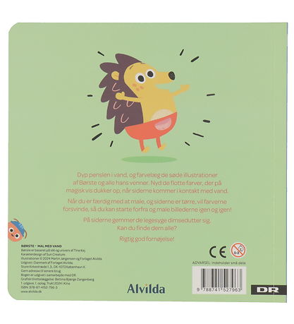 Alvilda Colouring Book - Paint With Water - Brush