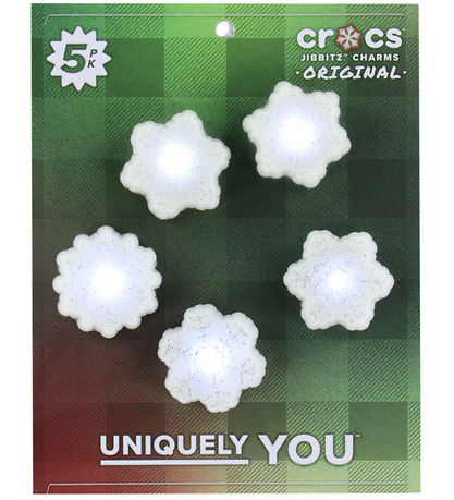 Crocs Anhänger - Winternachtschneeflocke - 5er-Pack