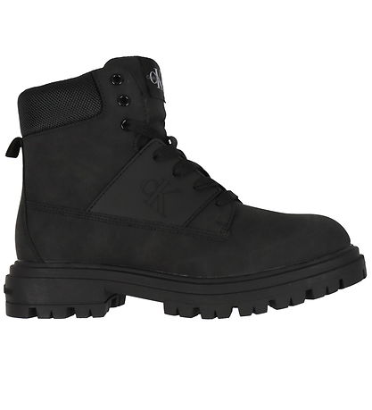 Calvin Klein Stígvél - Lace-Up - Svart