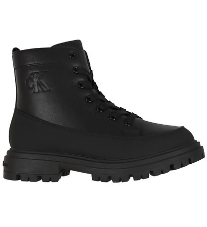 Calvin Klein Stígvél - Lace-Up - Svart