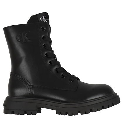 Calvin Klein Stígvél - Lace-Up - Svart