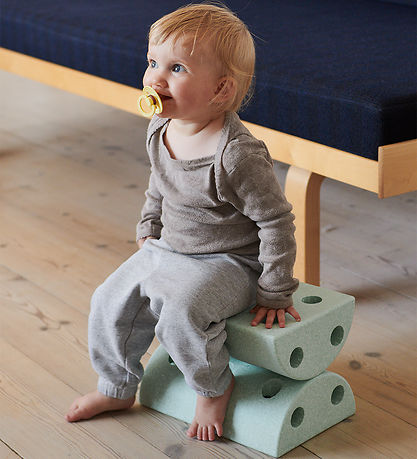 MODU Stool - 4 Parts - Ocean Mint/Forest Green