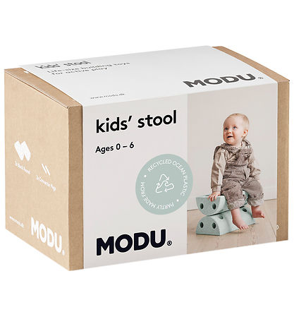 MODU Stool - 4 Parts - Ocean Mint/Forest Green