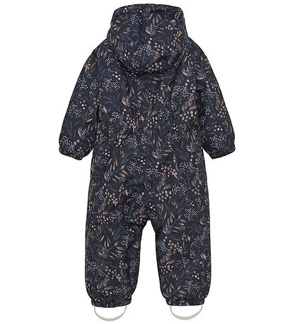 Color Kids Snowsuit - Phantom w. Flowers