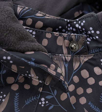 Color Kids Snowsuit - Phantom w. Flowers