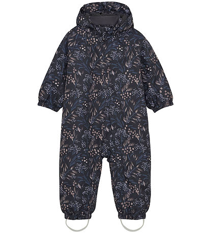 Color Kids Snowsuit - Phantom w. Flowers