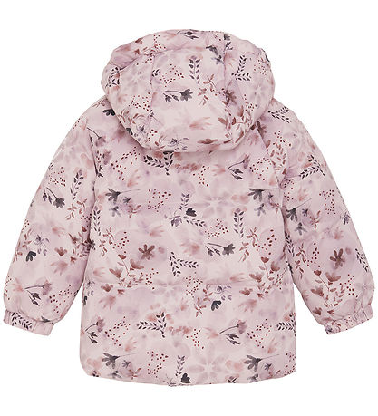 En Fant Vadderad jacka - Quilt - Bornerad syren m. Blommor