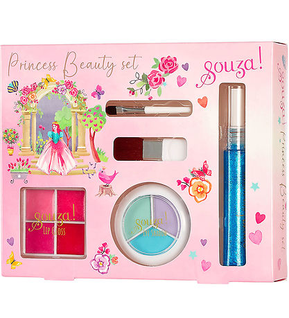 Souza Make up sett - Augnskuggi/Varasalvi/Hármaskari - Princess