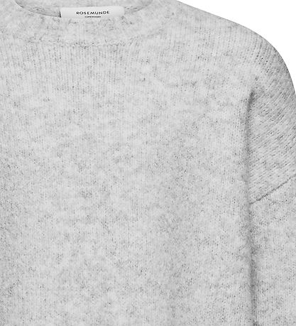 Rosemunde Blouse - Knitted - Wool - Light Grey Melange
