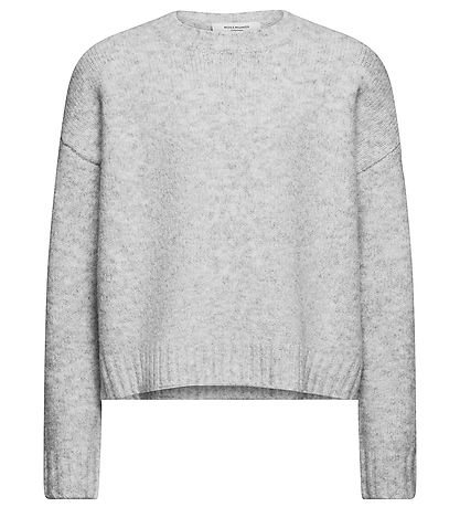 Rosemunde Blouse - Knitted - Wool - Light Grey Melange