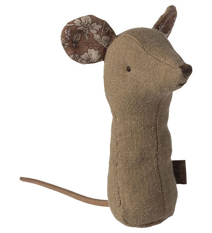 Maileg Rattle - Lullaby Friends - Mouse - Light Umber