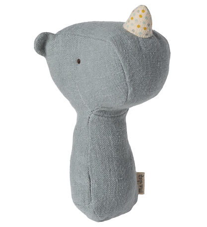 Maileg Rattle - Lullaby Friends - Rhino - Dusty Blue