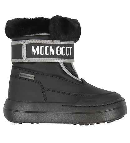 Moon Boot Winter Boots - Jr Park Strap - Black