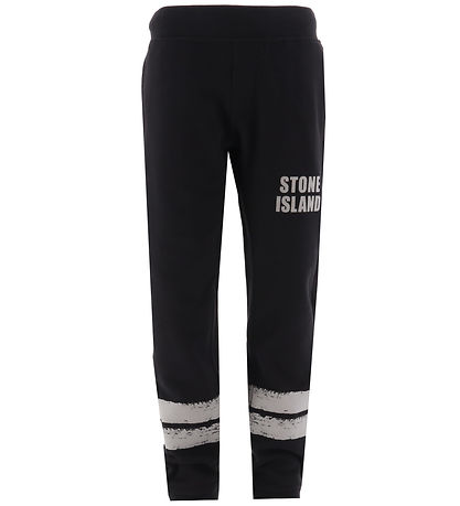 Stone Island Sweatpants - Black w. Reflex