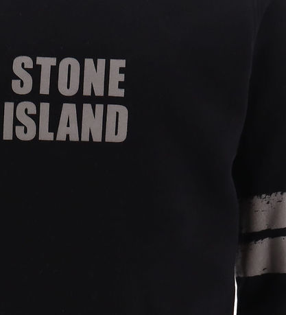 Stone Island Sweatshirt - Schwarz m. Reflektierend