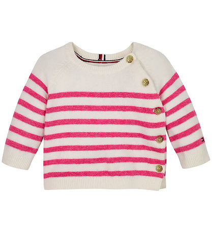Tommy Hilfiger Set - Blouse/Broek - Gebreid - Ivory Petal/Stripe