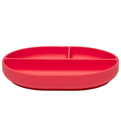 OYOY Plate - Enkei Suction - Silicone - Cherry Red