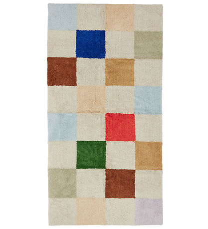 OYOY Teppich - Schachteppich - 168x84 cm - Multi