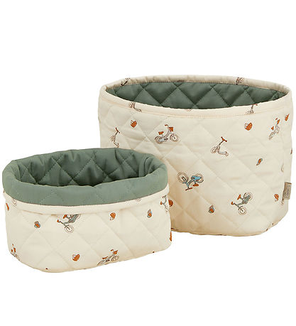 Cam Cam Oppbevaringskurver - 2-pack - 22x15/24x17 cm - Sykler