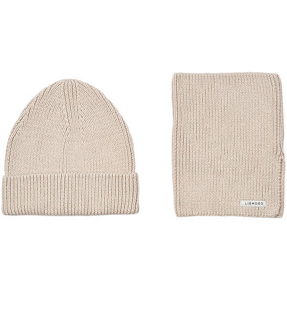 Liewood Beanie/Neck Warmer - Knitted - Lina Hamper - Sandy
