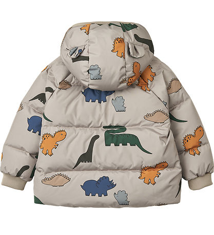 Liewood Down Jacket - Pollen - Dinosaurs/Mist